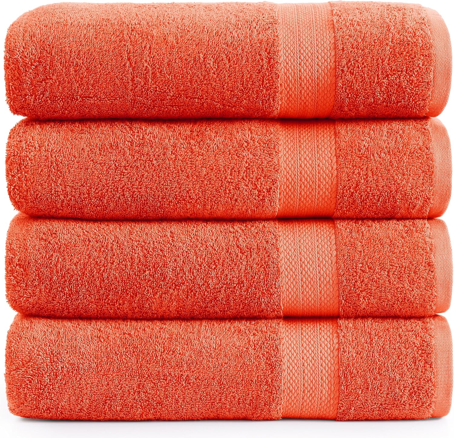 100% Cotton Bath Towels Set - Soft, Absorbent & Quick Dry