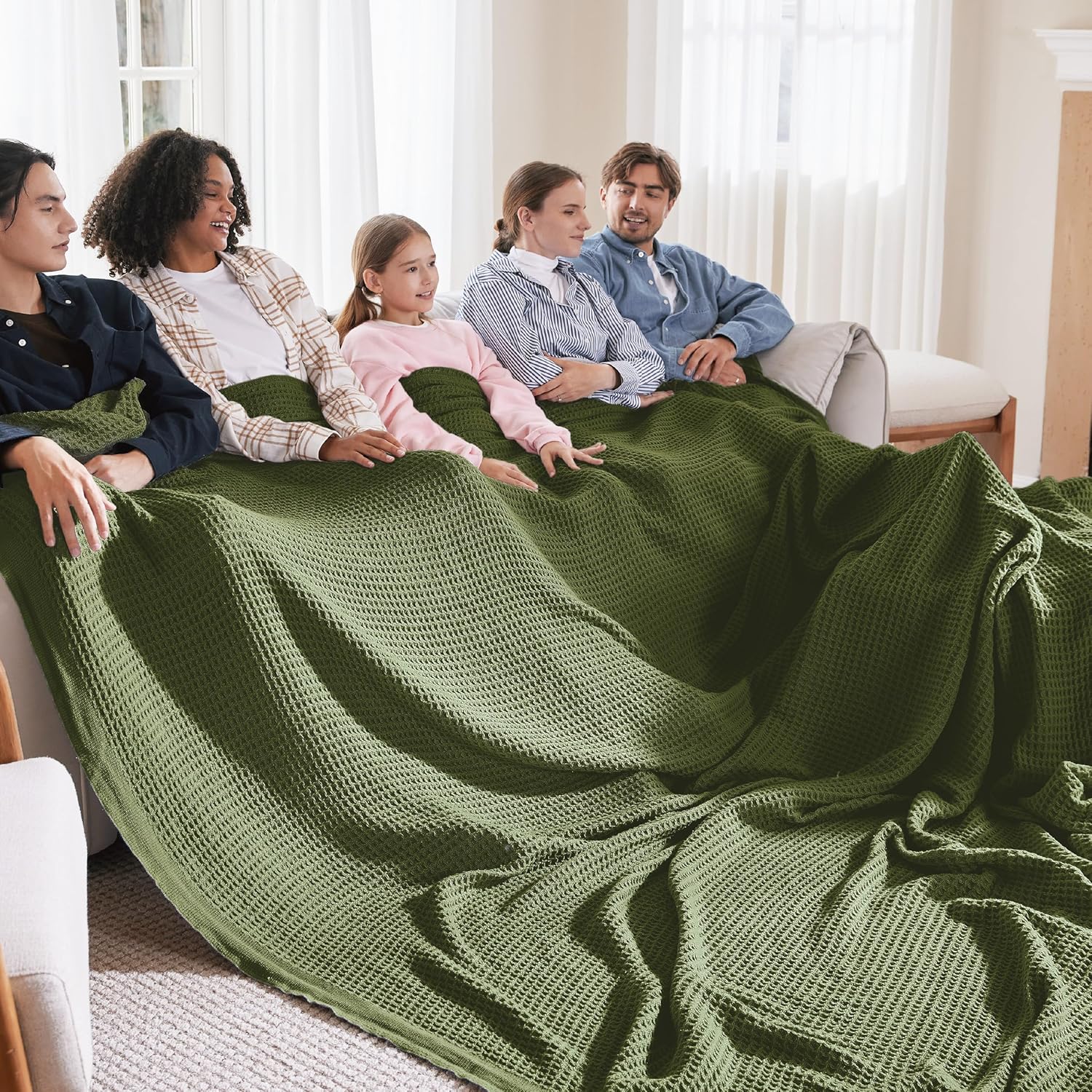 Gentlesoft 100% Cotton Large Blanket for Cozy Comfort