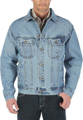 Wrangler Men's Unlined Denim Jacket - Classic Fit, Rugged Style