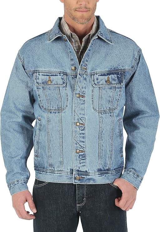 Wrangler Men's Rugged Wear Unlined Denim Jacket for All Seasons