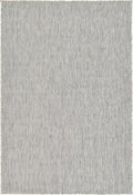 Unique Loom Transitional Solid Heathered Indoor/Outdoor Rug - Light