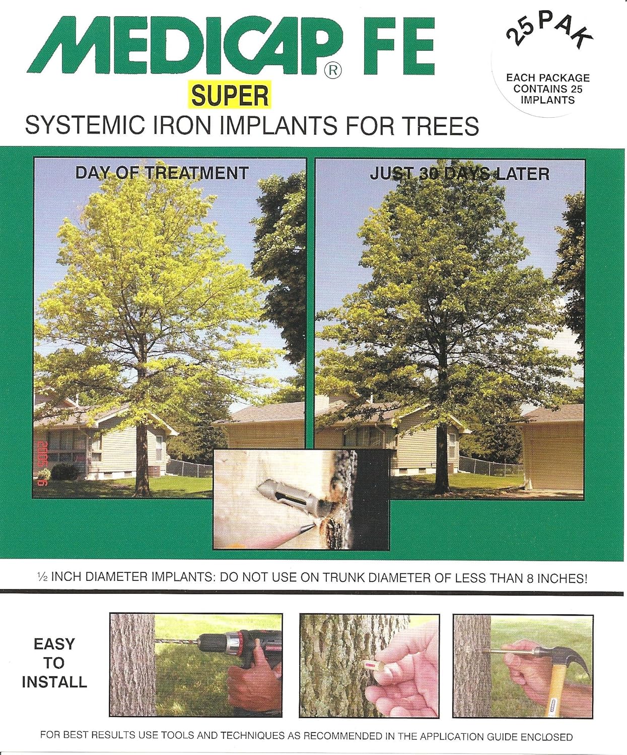 25-Pack FE SUPER Systemic Iron Tree Implants for Iron Chlorosis