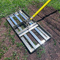 Rocklin Lawn Leveling Rake 22 x 10 Stainless Steel - Smooth, Easy