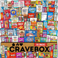CRAVEBOX Snack Box Variety Pack Care Package 105 Count - Halloween