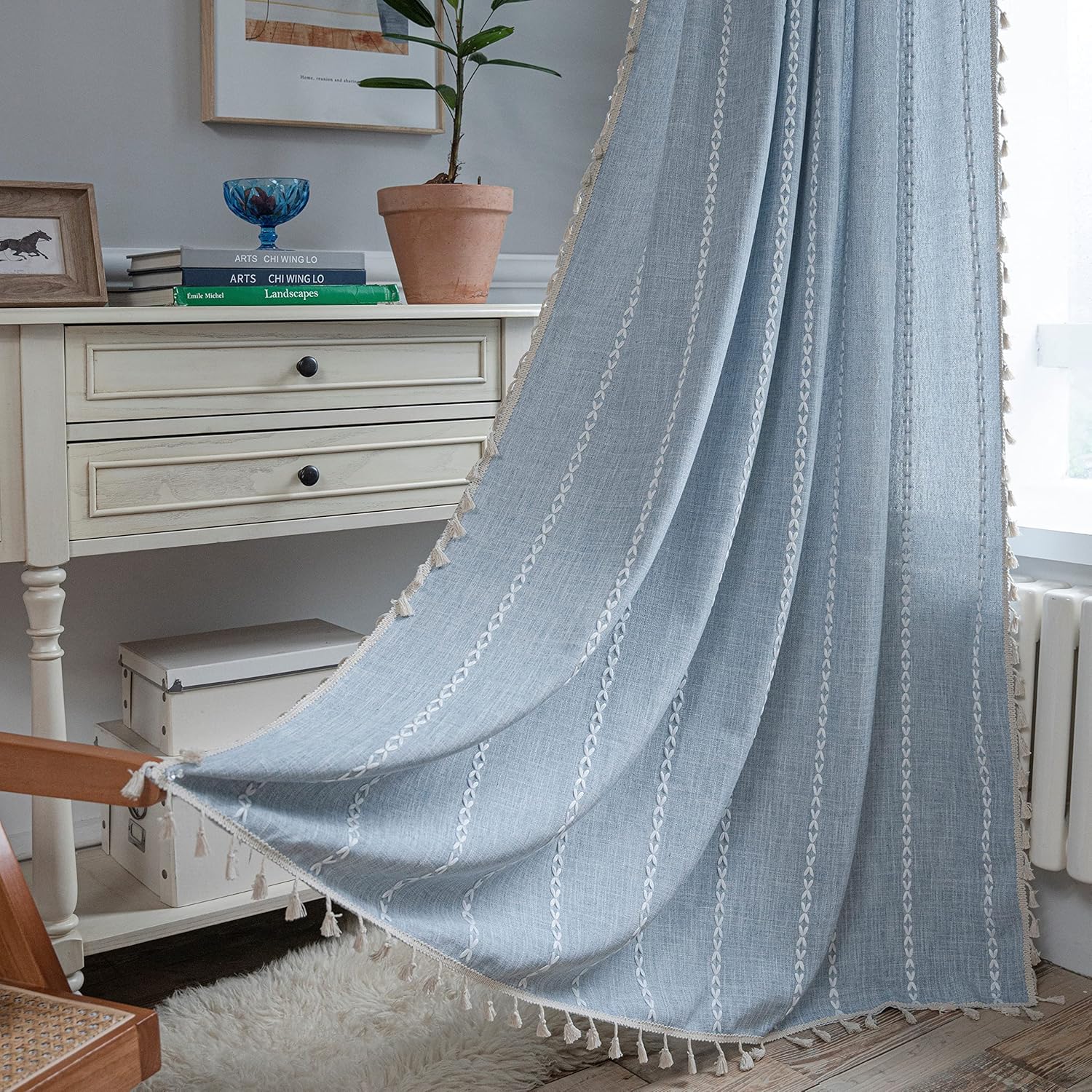 Sutuo Home Boho Curtains for Bedroom and Dining Room Decor