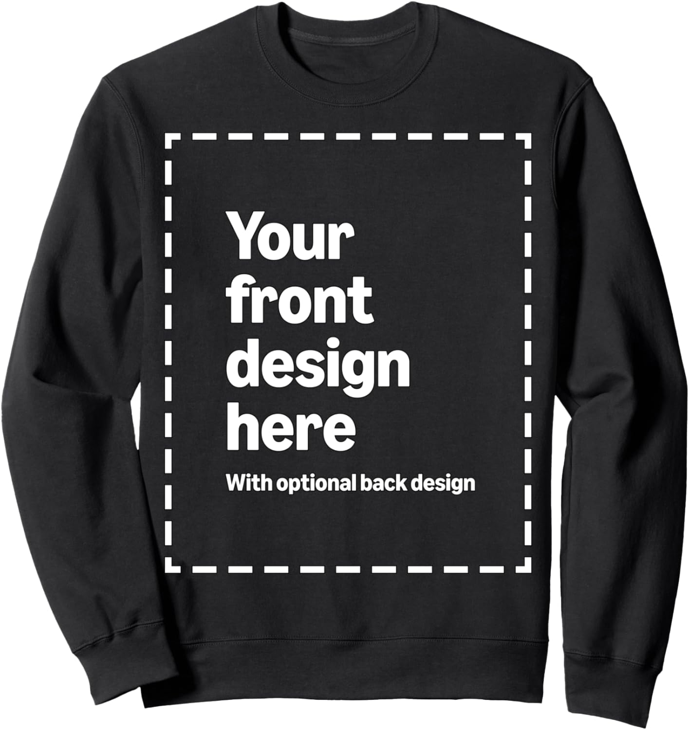 Personalized Front & Back Print Sweatshirt by Modify