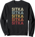 Cozy Text Sweatshirt: Vintage Sitka AK Style