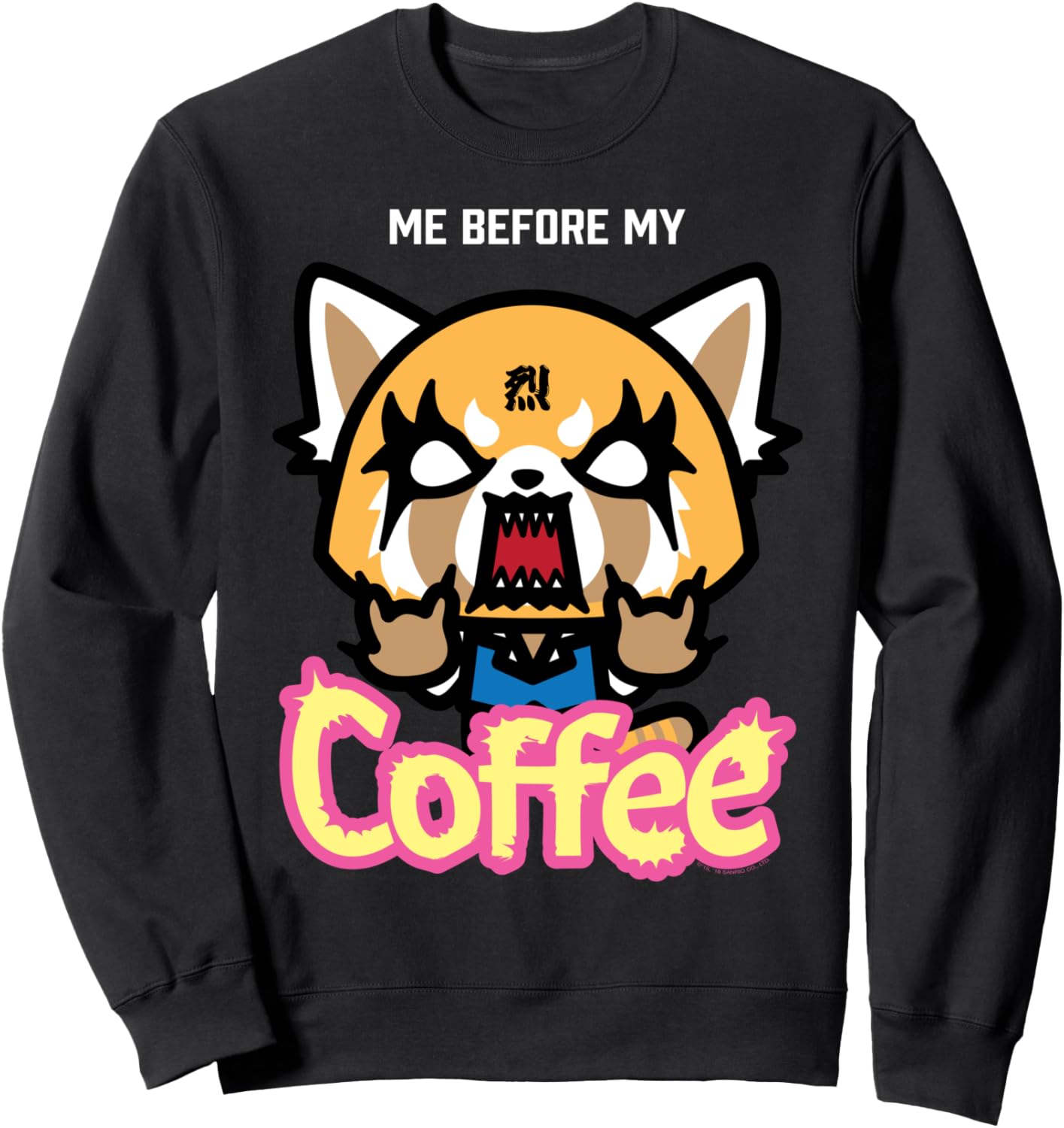Aggretsuko I Need My Coffee Rage Sweatshirt for Daily Comfort