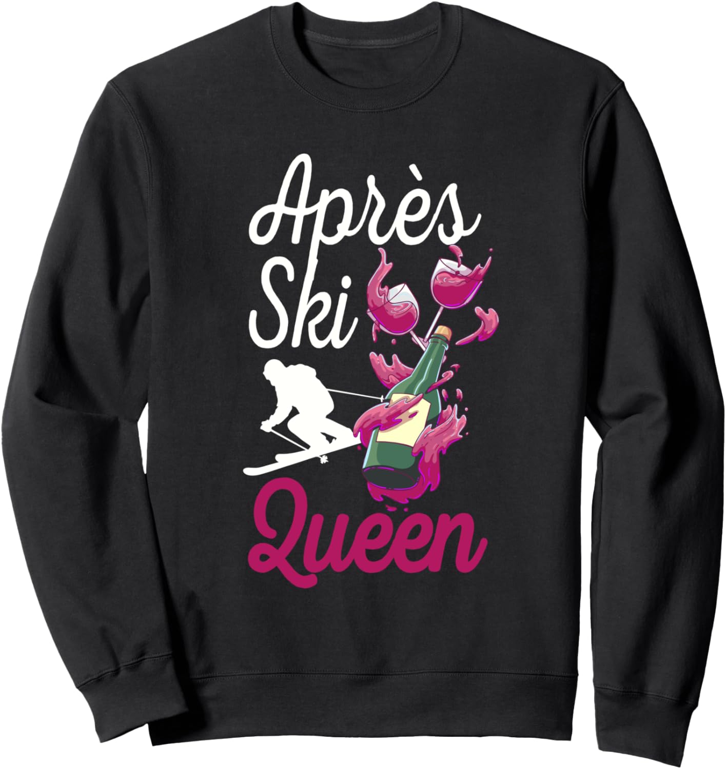 Wine Queen Sweatshirt - Apres Ski Chic