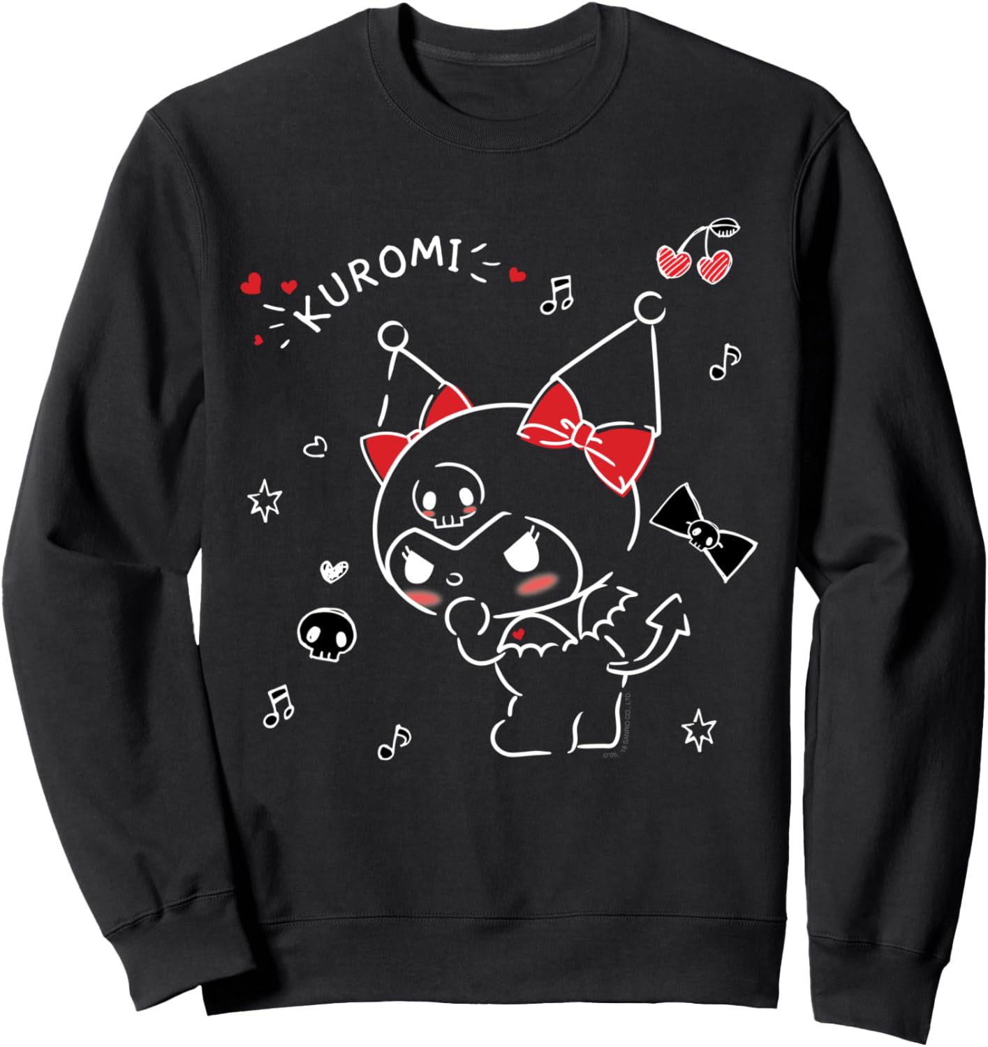 Kuromi Mischievous Sweatshirt - Official Sanrio Apparel for Fans