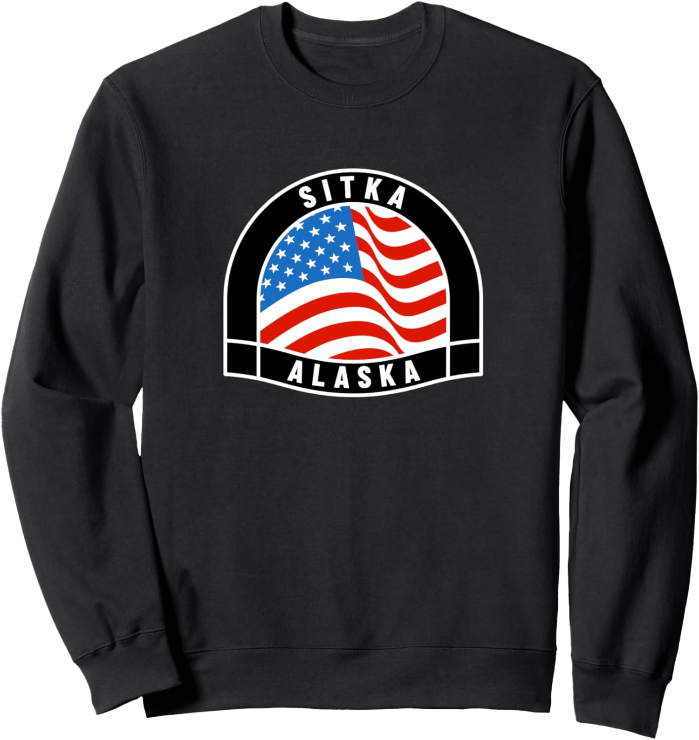Stay Cozy in Sitka AK Flag Sweatshirt