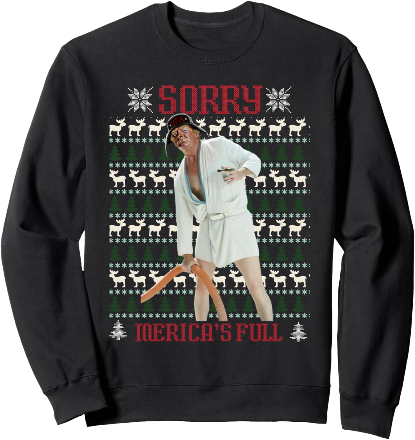 Trump Funny Ugly Christmas Sweater - Hilarious Holiday Apparel