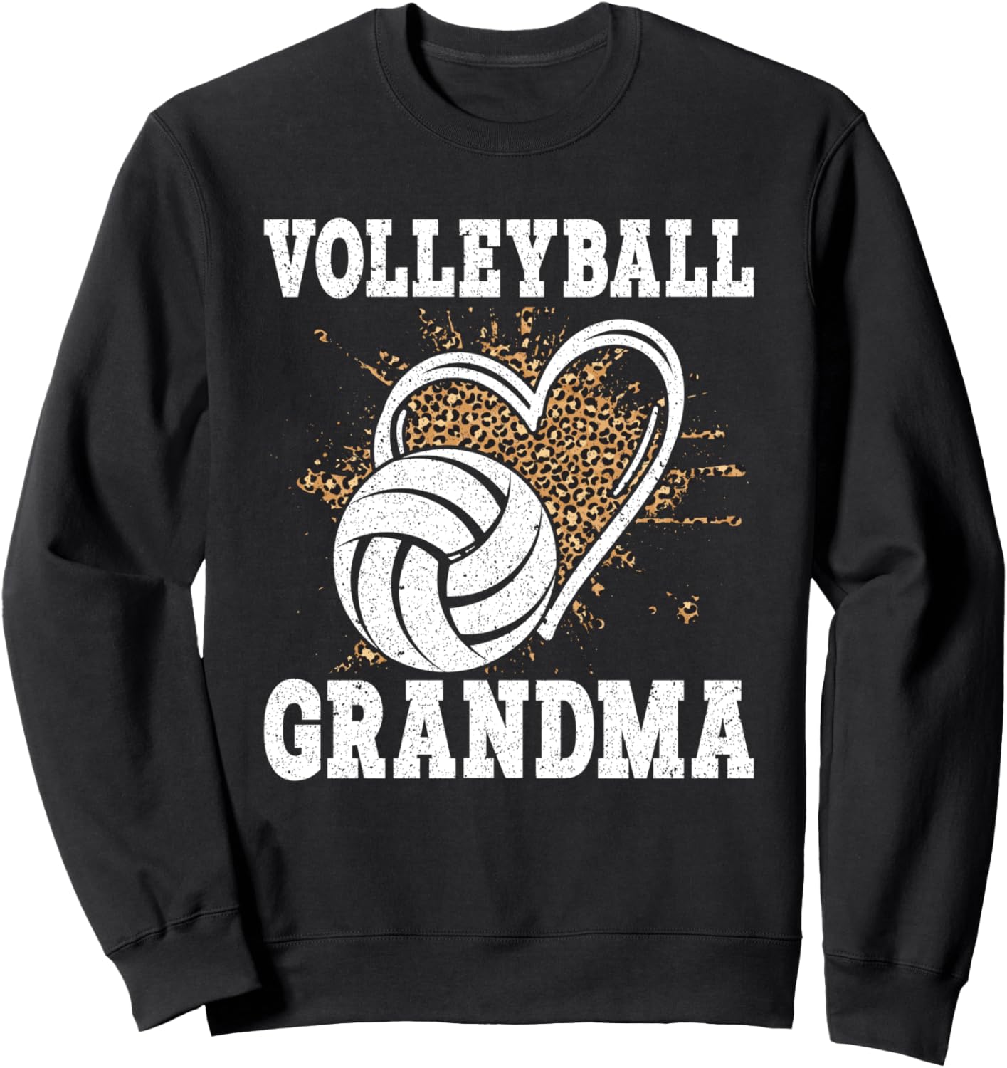 Cute Volleyball Grandma Heart Sweatshirt