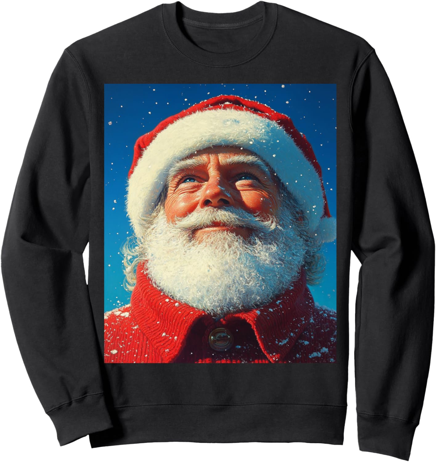 Cozy Xmas Santa Graphic Tee - Casual Vintage Style!