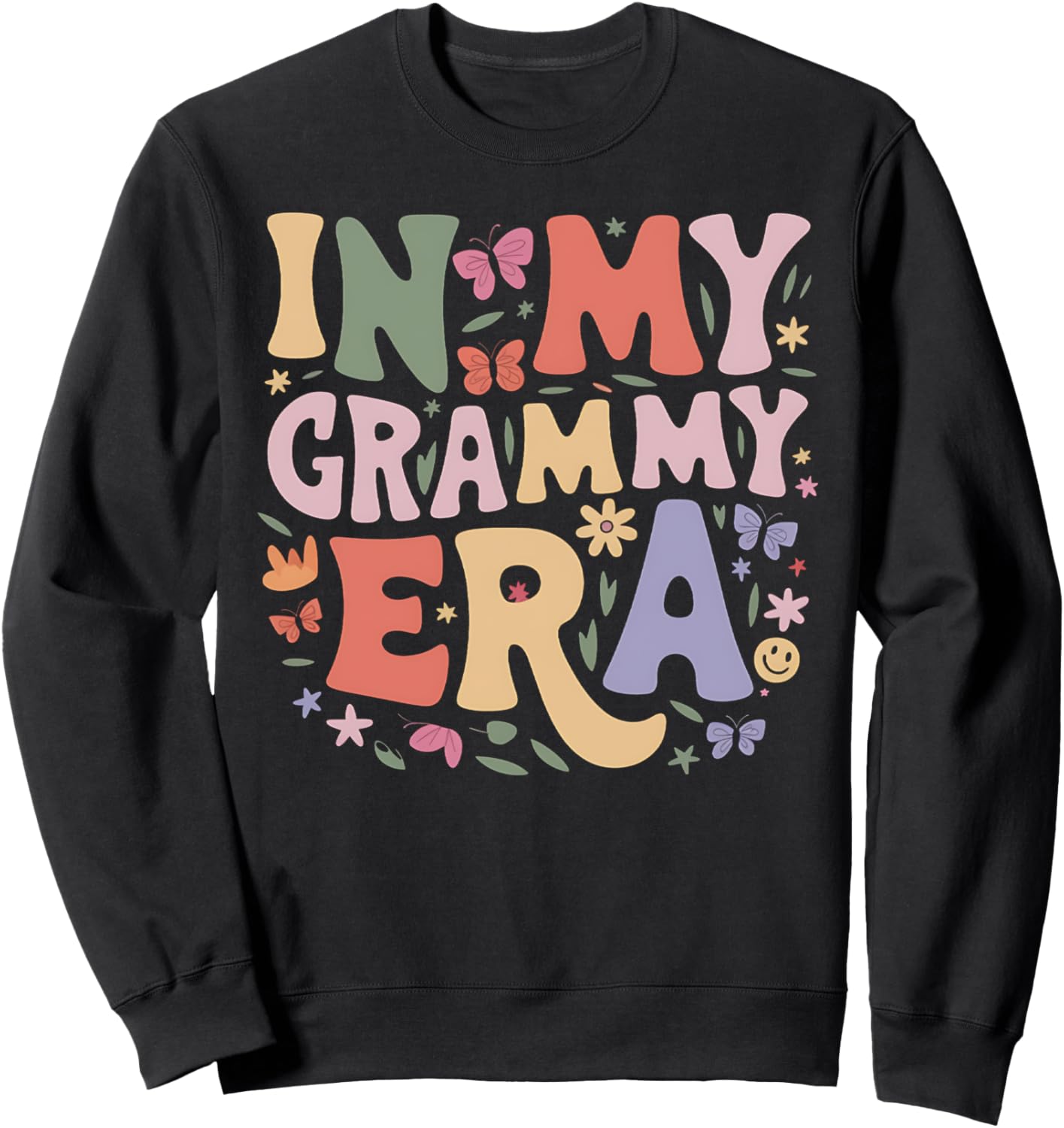 Retro Groovy Grammy Butterfly Sweatshirt 