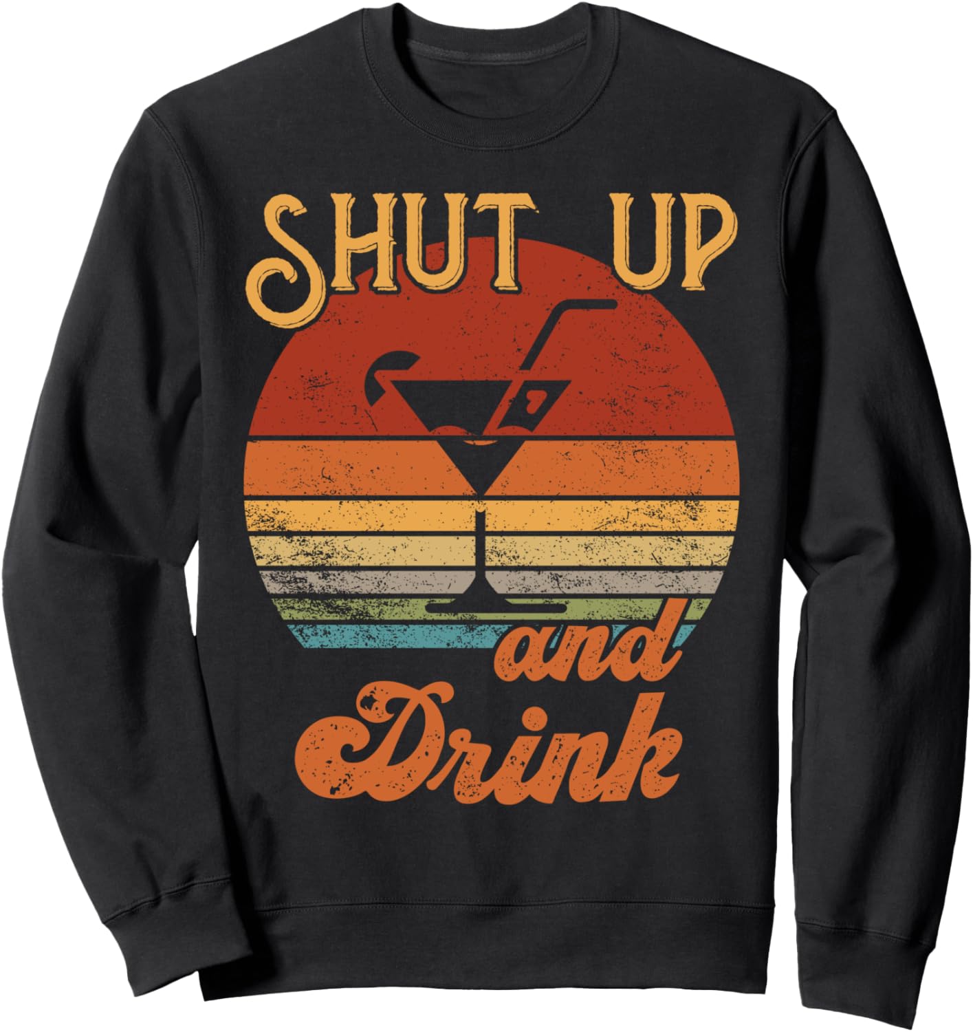Stay cozy while sipping your cocktails with Alcohol Cocktail Sweatshirt ~