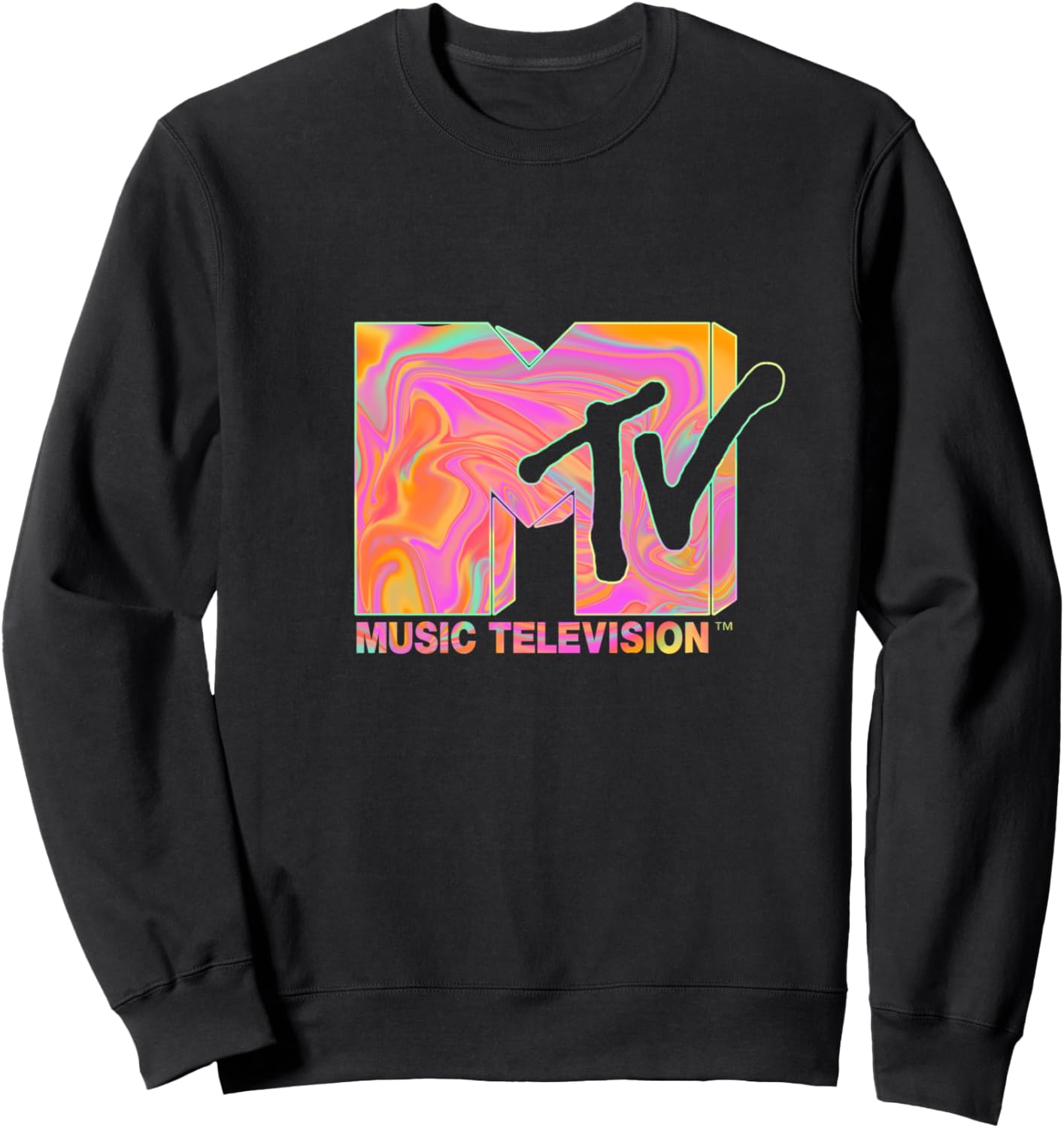 Mademark MTV Logo Sweatshirt in 70s and 80s Hippie Style