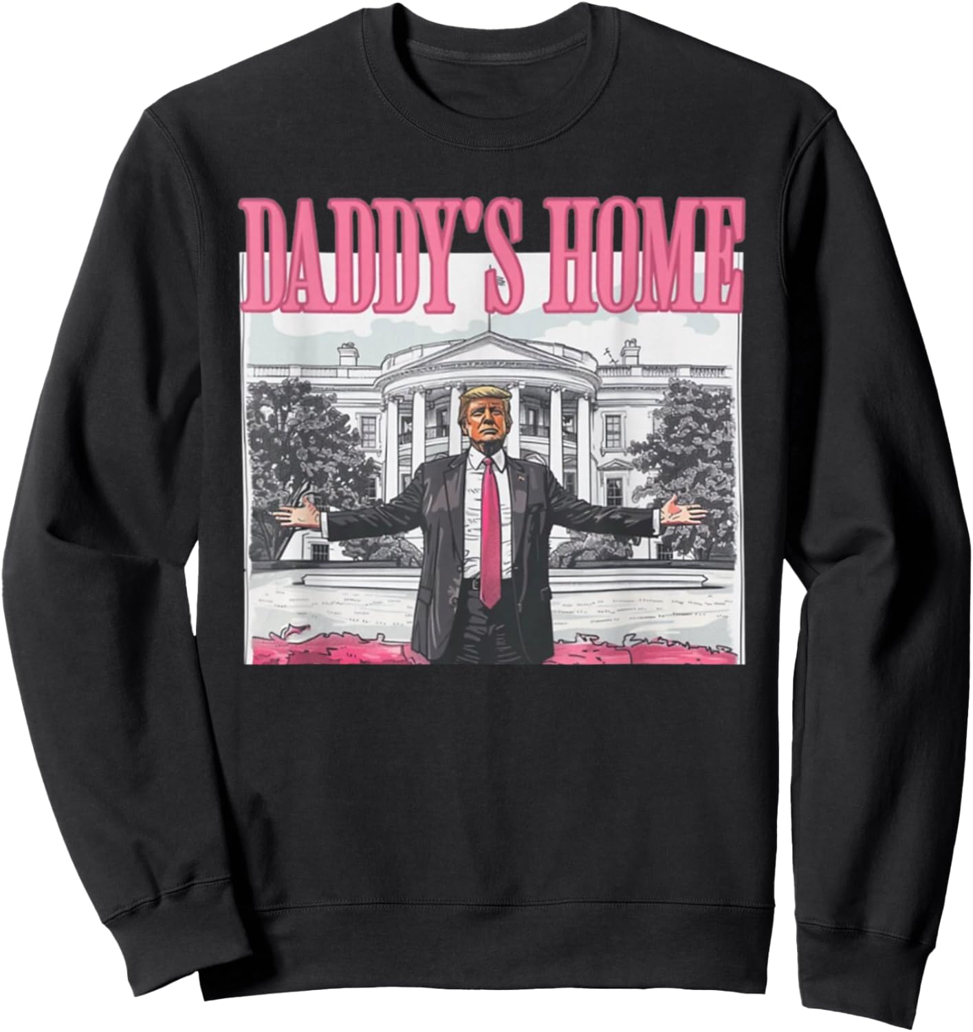 Trump 2025 Sweatshirt: Hilarious Pink Design!