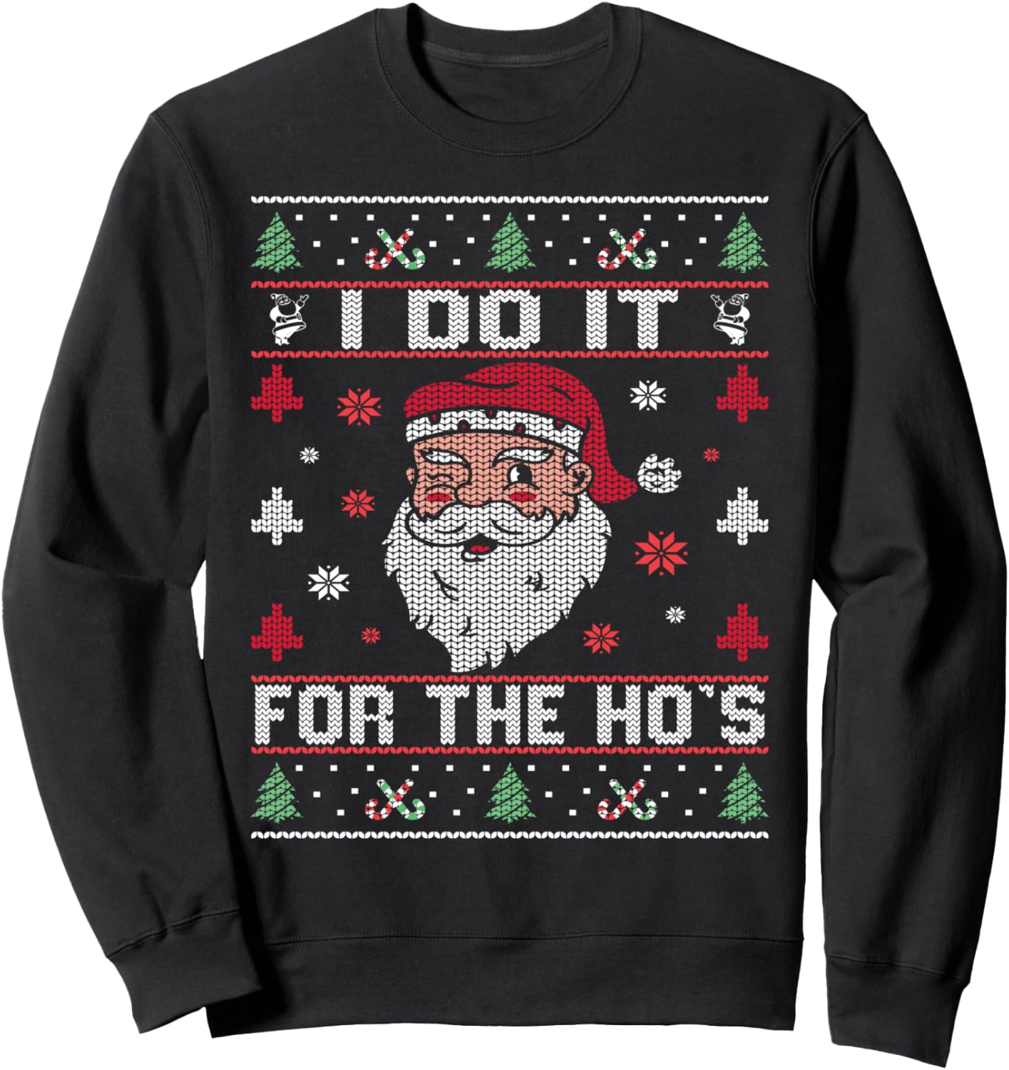 Funny Offensive Santa Sweater - Spread Christmas Cheer!