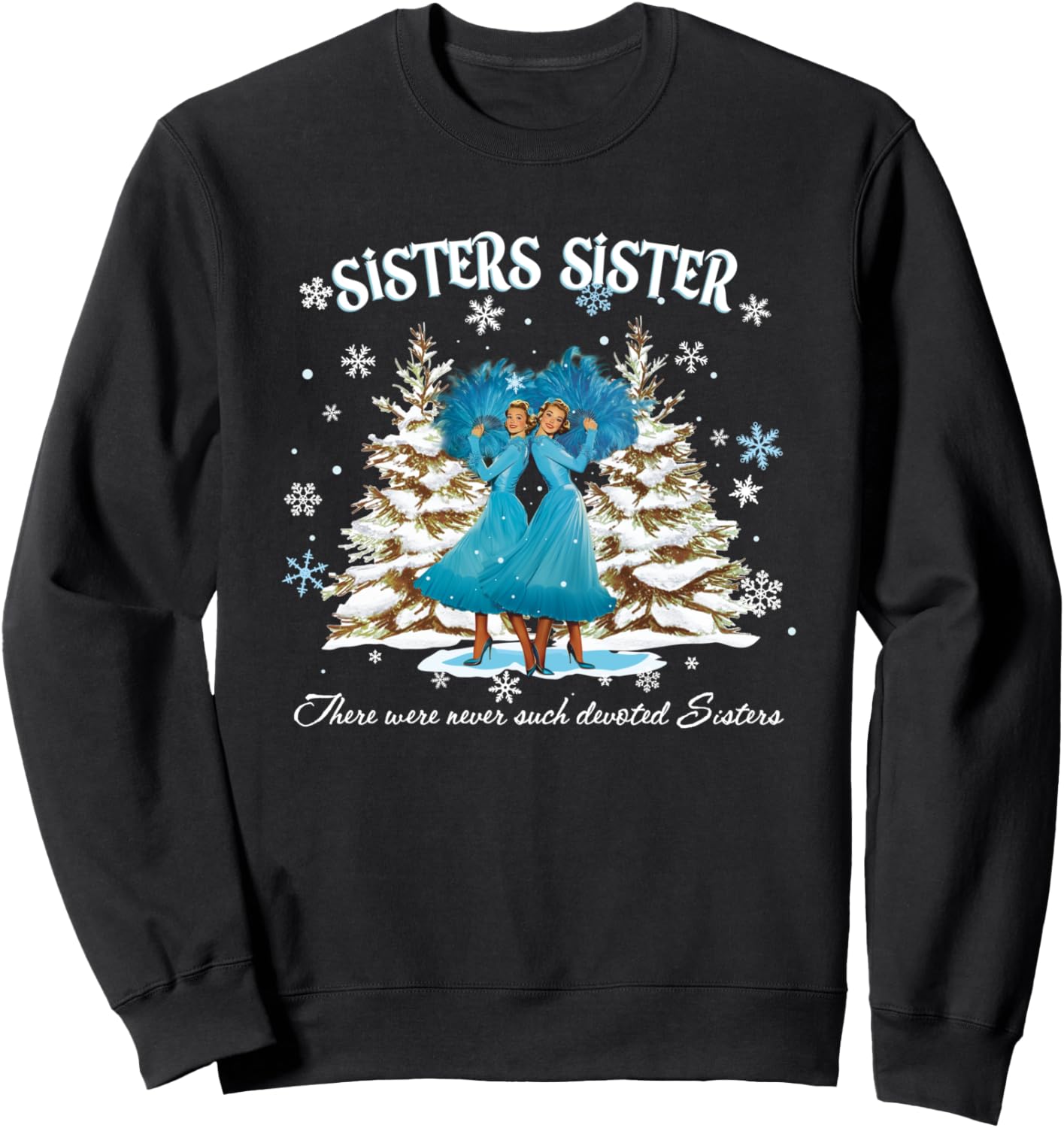 1954 White Snow Xmas Sweatshirt