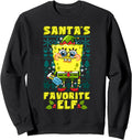 SpongeBob Christmas Matching Santa's Favorite Elf Sweatshirt - Festive
