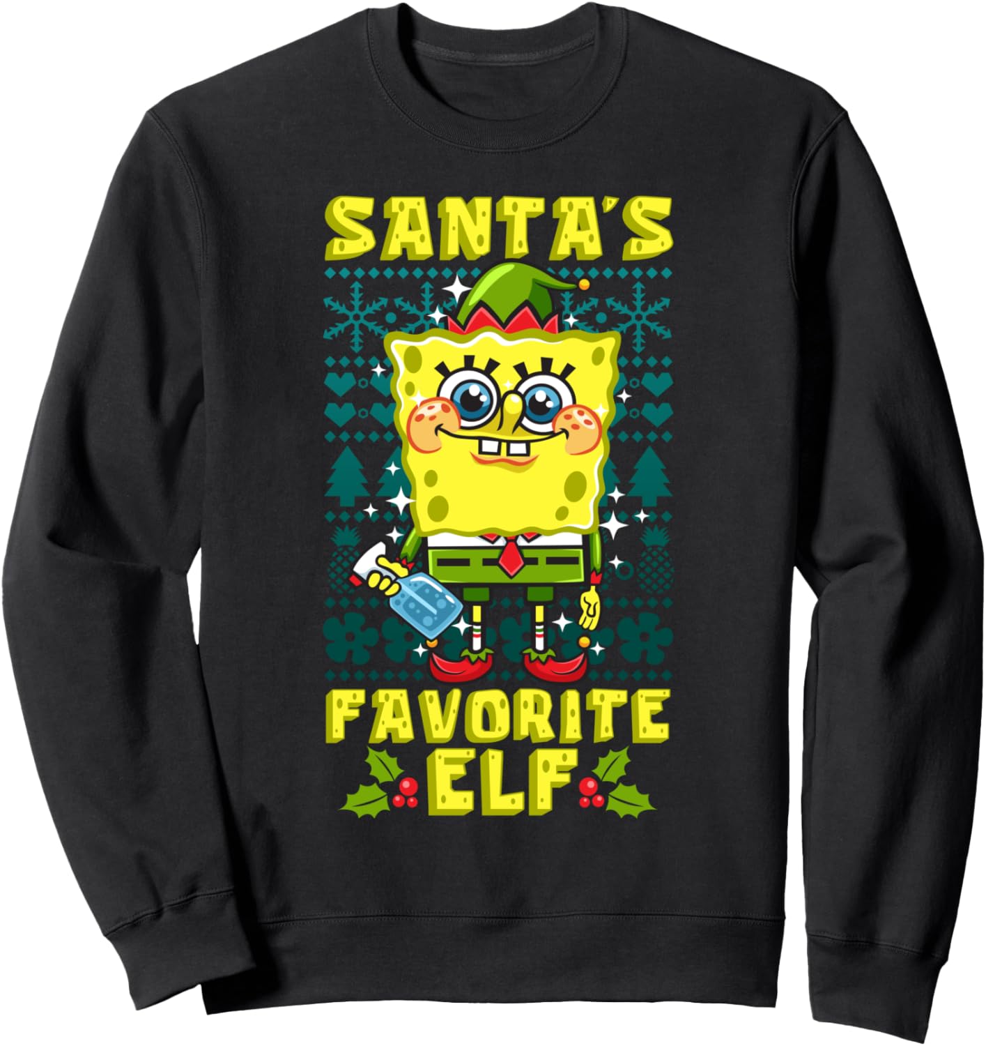 SpongeBob Christmas Matching Sweatshirt for Holiday Cheer