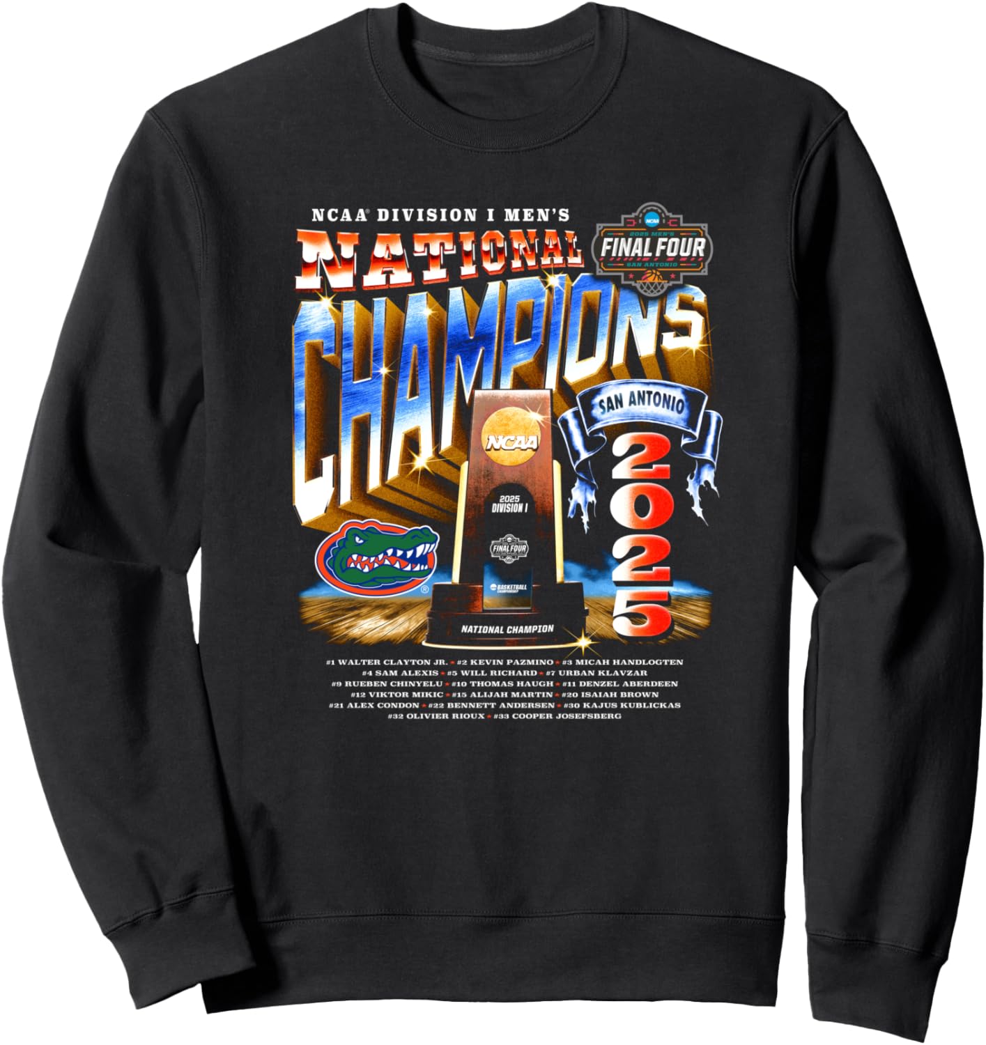 Florida 2025 Men's Basketball Champs Sweatshirt