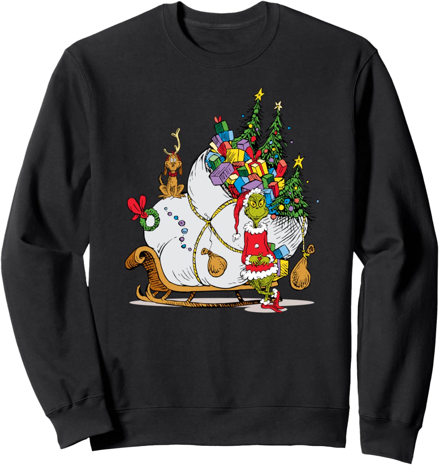 Cozy Grinch Sleigh Sweatshirt by Dr. Seuss