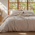 Bedsure Muslin Cotton Duvet Cover Queen Size - Lightweight Comfort