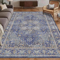 Washable Area Rug 5 ft x 7 ft Vintage Persian Mat - Easy Care