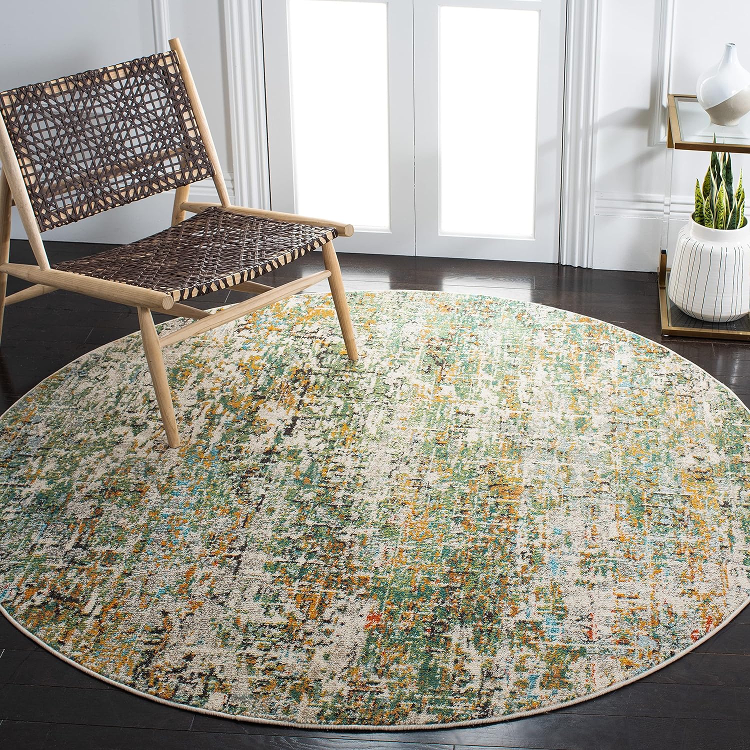 Modern Abstract Non-Shedding Area Rug for Dining Room & Foyer