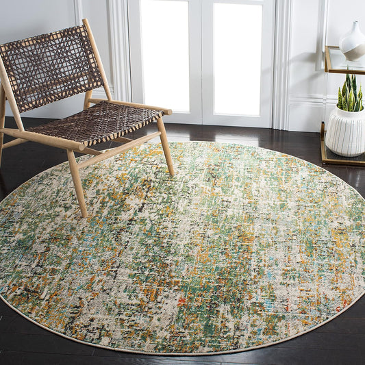 Modern Abstract Non-Shedding Area Rug for Dining Room & Foyer