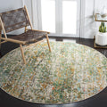 SAFAVIEH Madison 6ft 7in Round Green Turquoise Rug - Durable