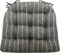 Avante Charcoal Dining Chair Cushion 15 x 17 - Reversible Comfort