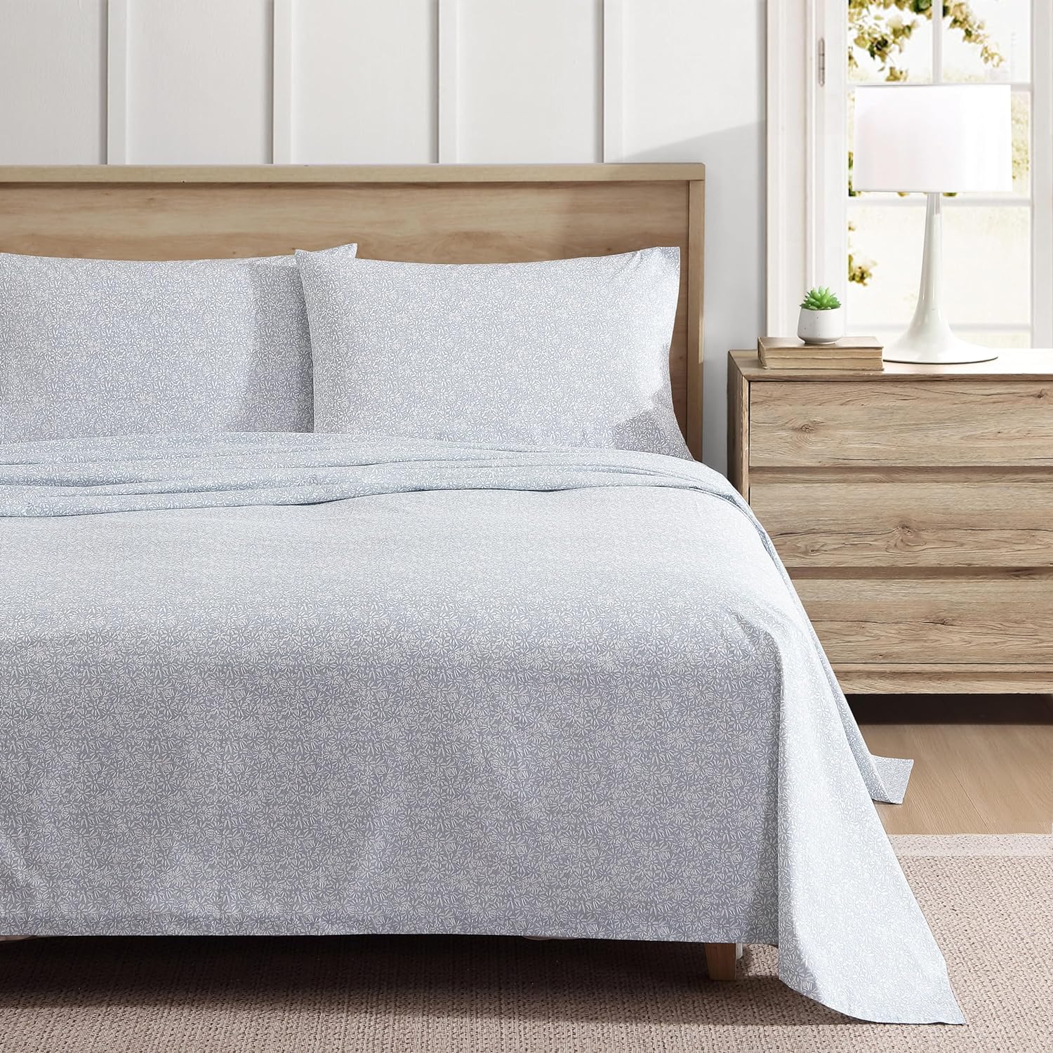Eddie Bauer Queen Sheets Set - Cool Cotton Percale Bedding