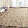 Natural Fiber Area Rug 7ft 6in x 9ft 6in - Chunky Handmade Jute