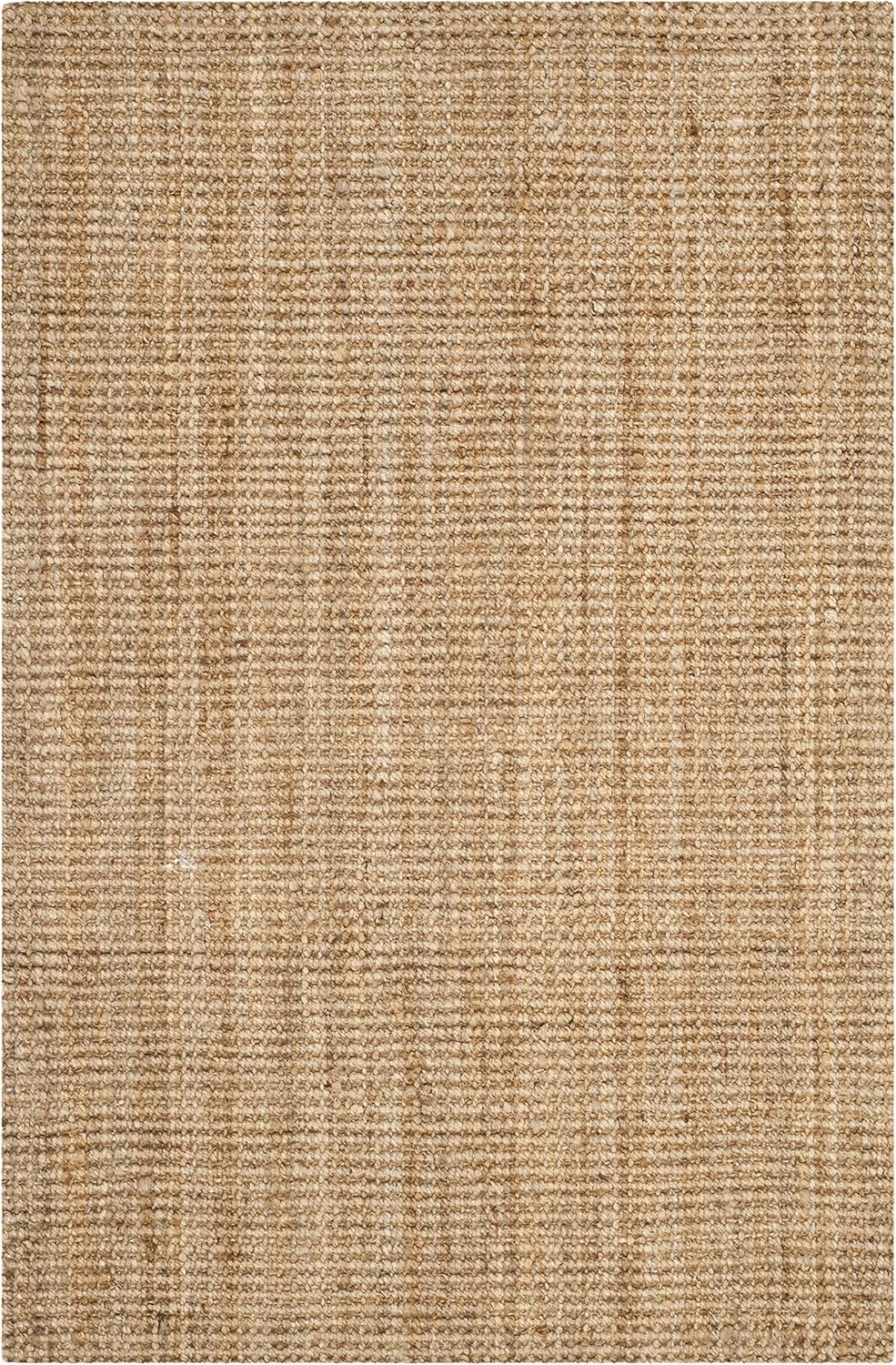 Handmade Jute Area Rug - Natural Brown, Farmhouse Style 2ft 3in x 5ft