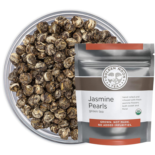 Organic Jasmine Pearls Green Tea - Premium Loose Leaf Delight