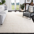 California Shag Area Rug 8 ft x 10 ft Ivory - Plush, Low-Shedding