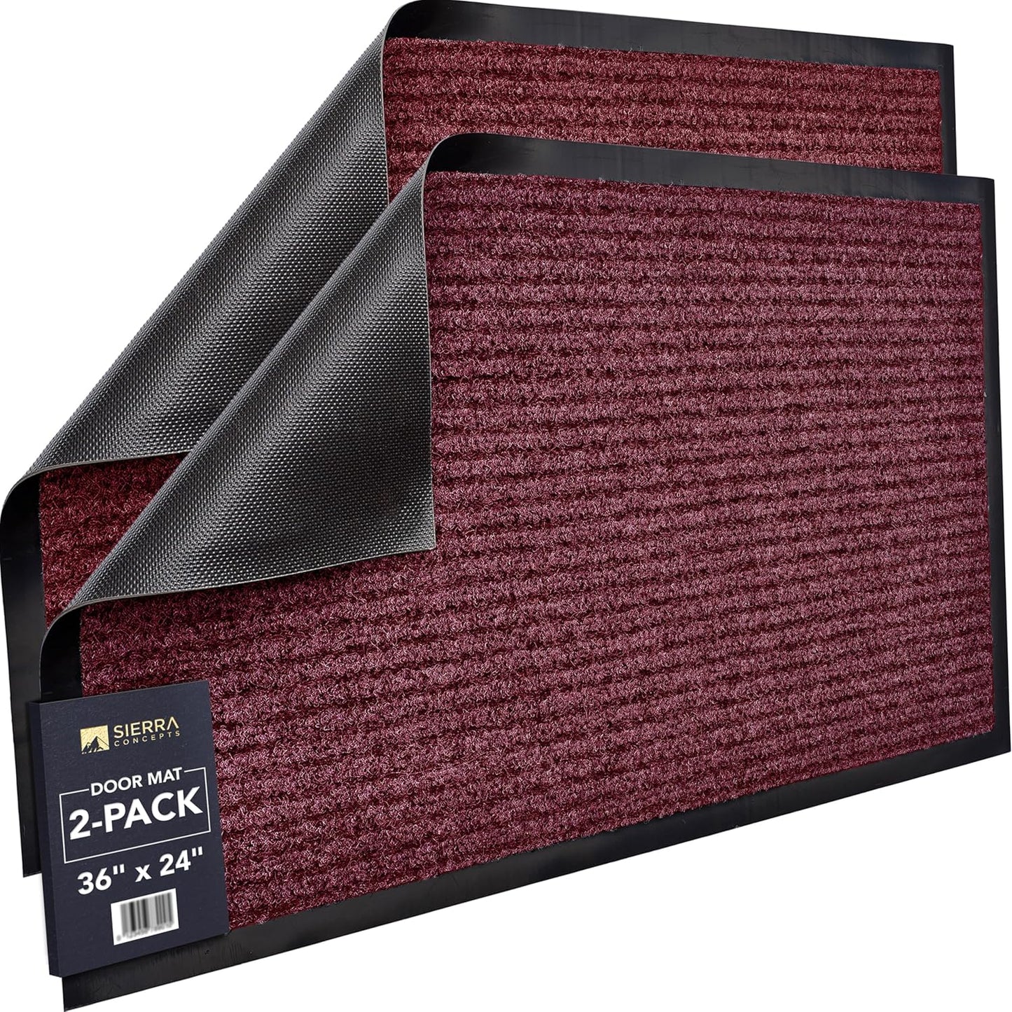 Sierra Concepts Large Welcome Floor Mats for Indoor Outdoor Use