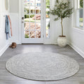 nuLOOM Wynn 5 ft Round Hand Braided Rug - Durable Indoor/Outdoor