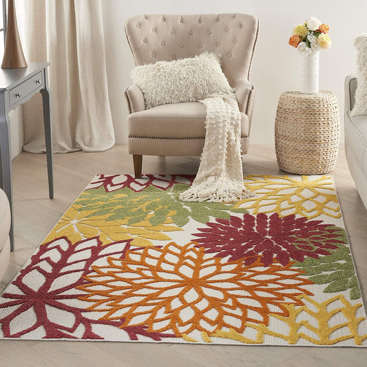 Nourison Aloha Indoor/Outdoor Area Rug for Tropical Decor
