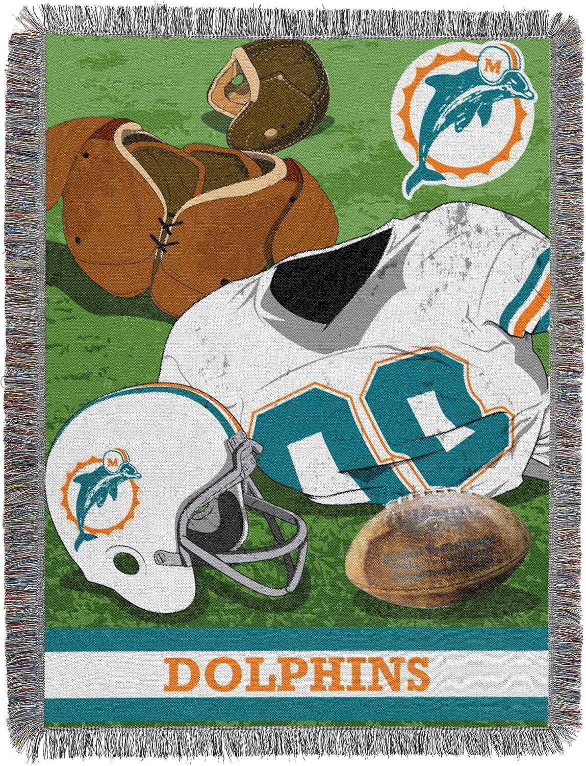 NFL Unisex-Adult Woven Tapestry Throw Blanket for Fans