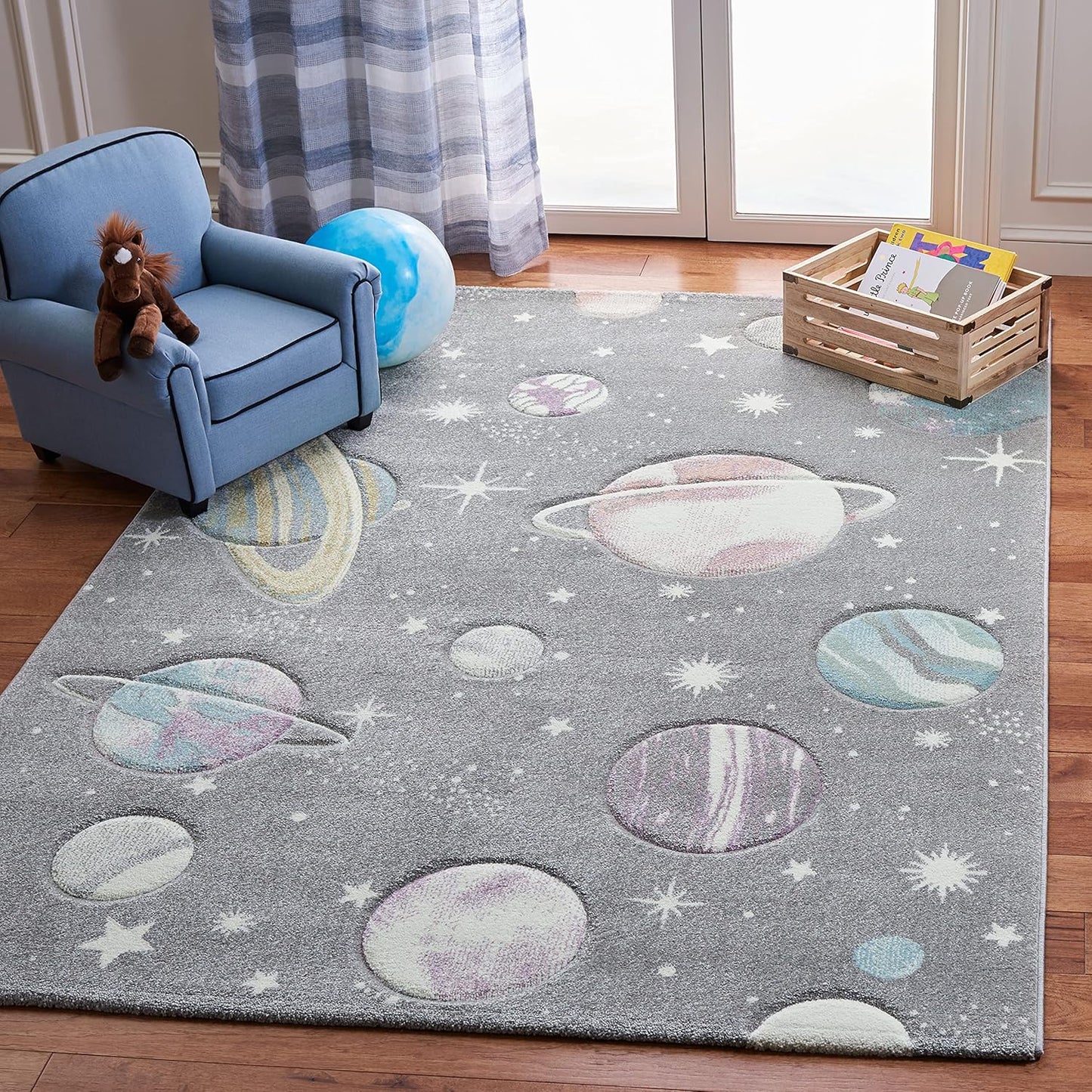 SAFAVIEH Carousel Kids Collection Area Rug - Perfect for Playrooms