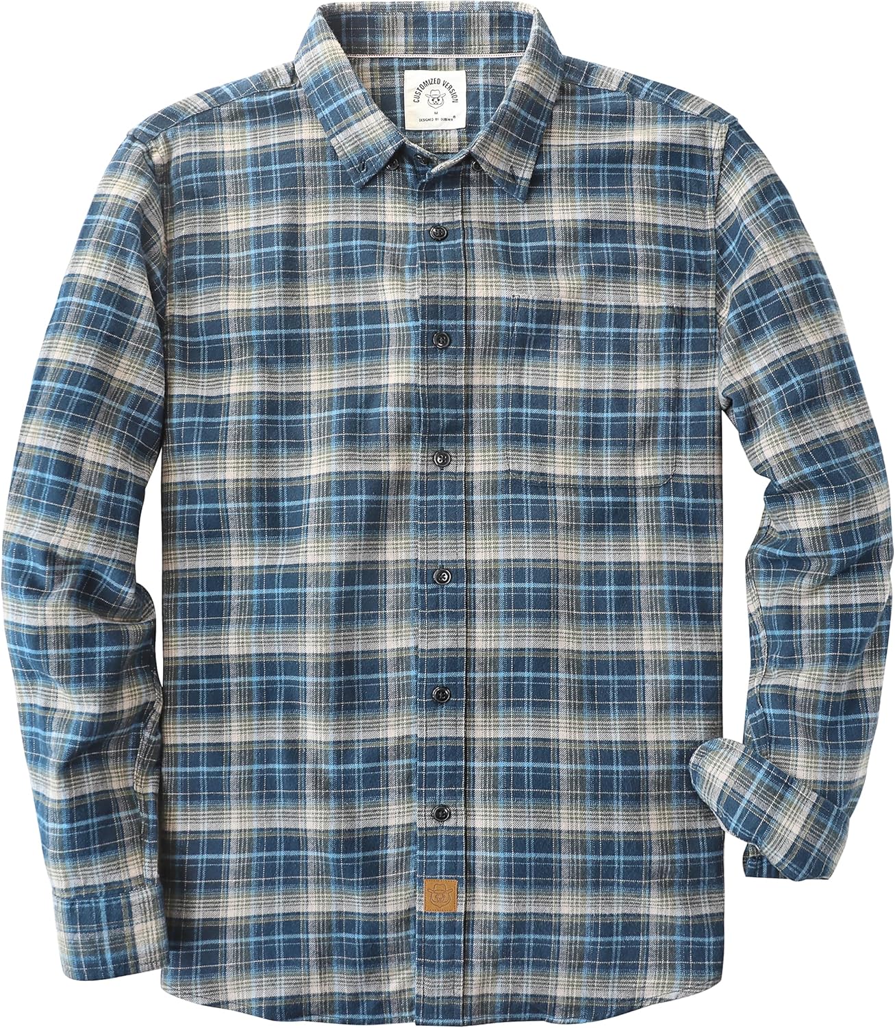 Dubinik Flannel Shirt for Men - Cozy Cotton Long Sleeve Style