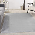 Nourison Essentials Solid Contemporary Silver Grey 4 ft x 6 ft Rug