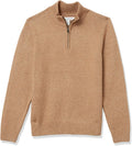 Men's Long-Sleeve Soft Touch Quarter-Zip Sweater for Men - Soft Cotton