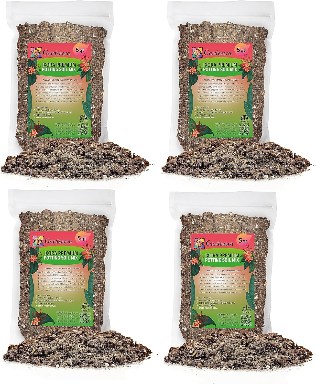 Gardenera Ixora Plant Potting Mix for Vibrant Growth and Blooms