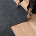 Peel and Stick Carpet Tile 24 x 24 Grey - Easy DIY Flooring