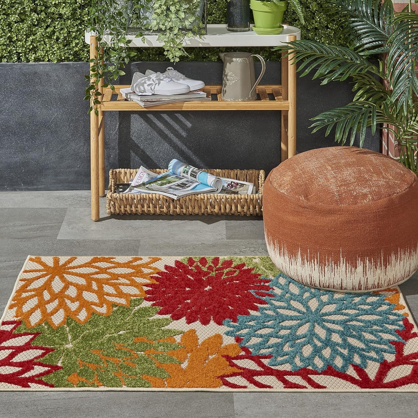 Nourison Aloha Indoor/Outdoor Green 2ft 8in x 4ft Area Rug Review